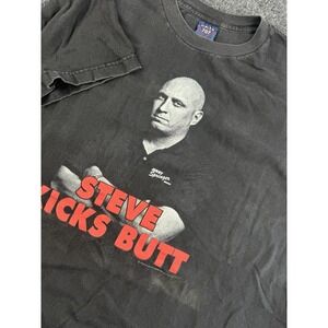 VTG Steve Wilkos Jerry Springer Show Security T Shirt Mens Large Black TV Tee